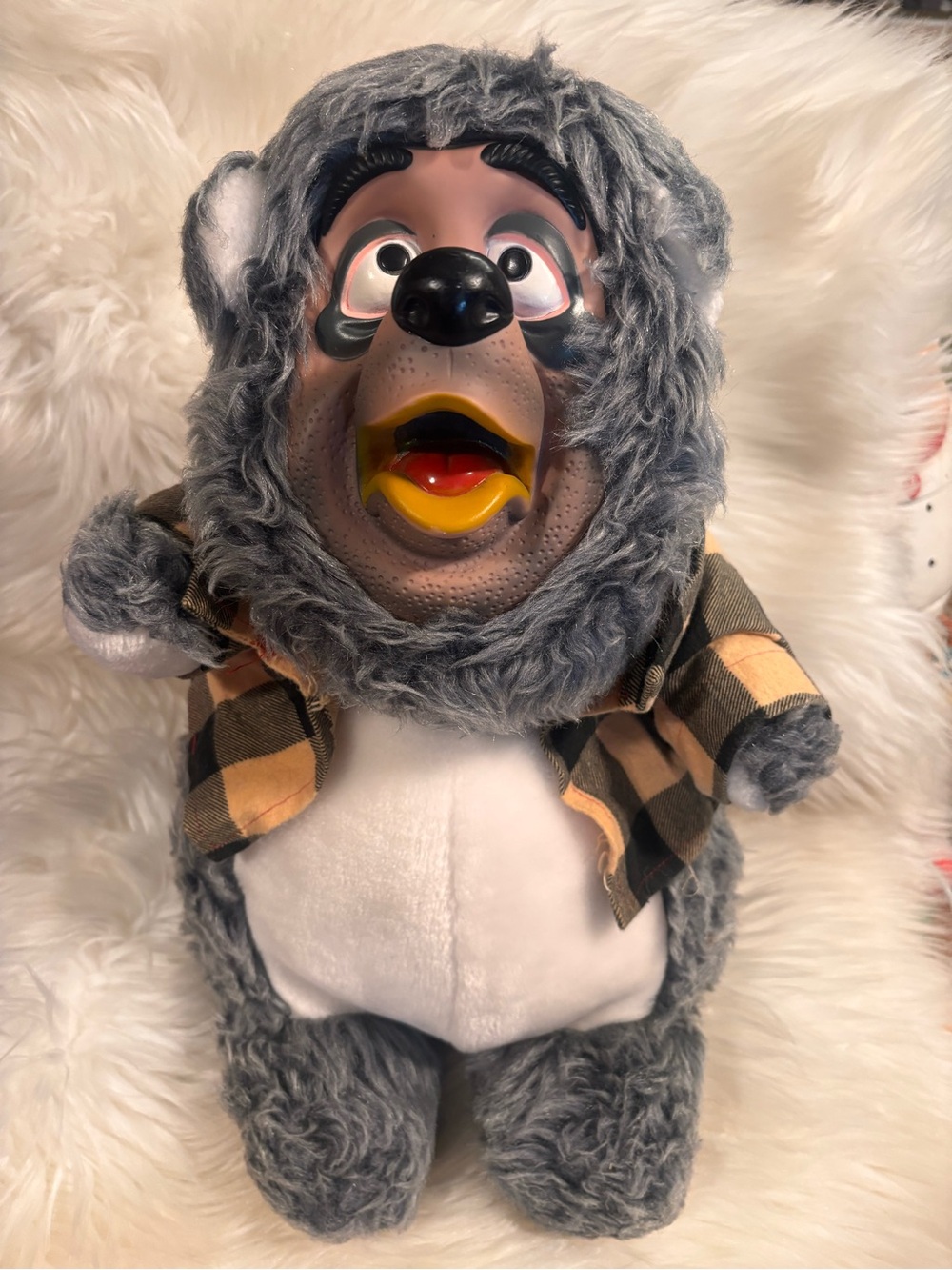 Walt Disney Characters BIG AL PLUSH Country Bear Jamboree Hard Rubber Face